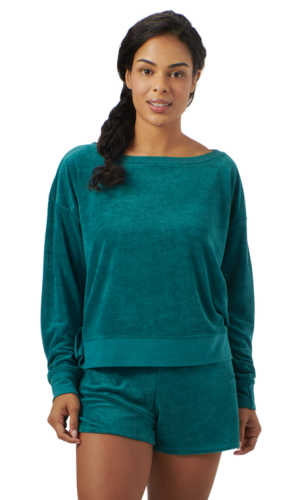 Bluzka Sea-Doo Ladies Crew Terry Teal1.png